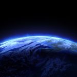 Horizon of Earth from space