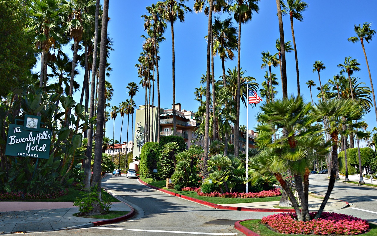 The Beverly Hills Hotel, an iconic Beverly Hills landmark